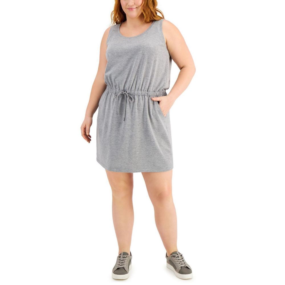 Ideology Womens Plus Size Drawstring Dress Size 2X